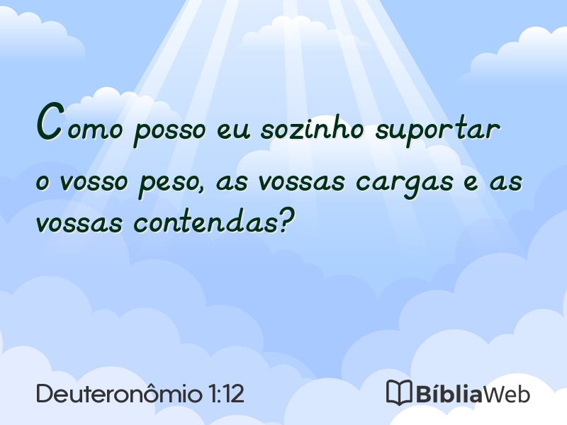 Deuteronômio 1:12 em imagem para compartilhar