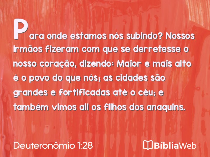 Deuteronômio 1:28 em imagem para compartilhar