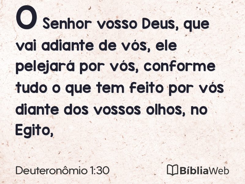 Deuteronômio 1:30 em imagem para compartilhar
