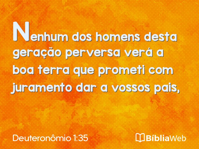Deuteronômio 1:35 em imagem para compartilhar