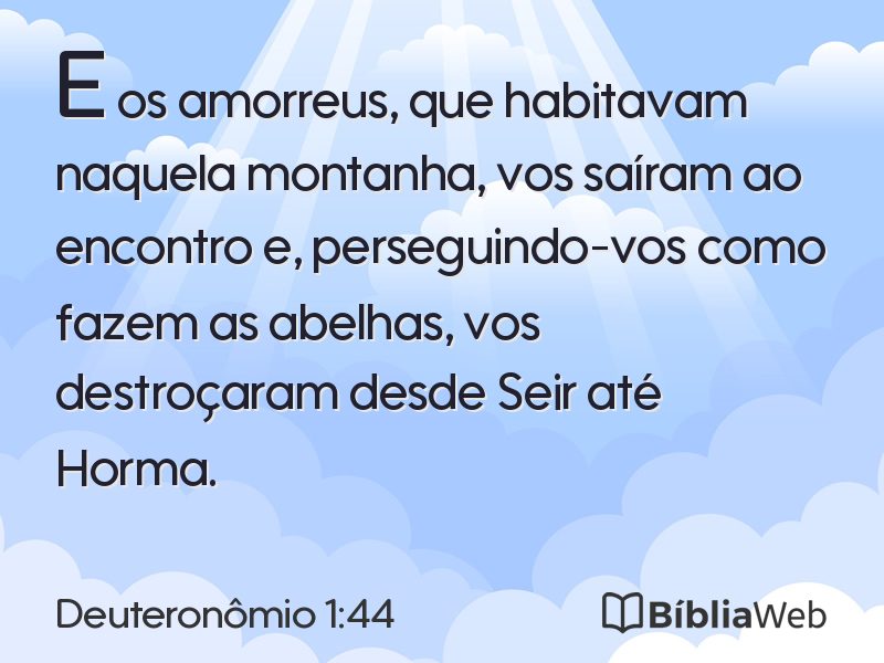Deuteronômio 1:44 em imagem para compartilhar