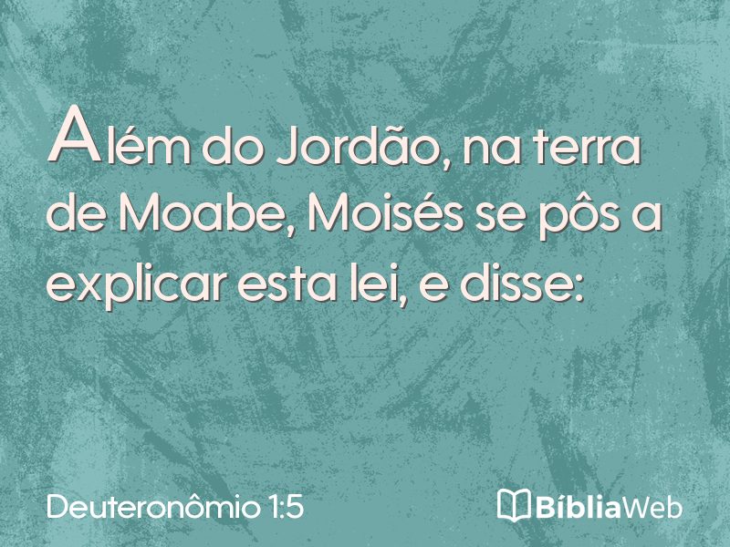 Deuteronômio 1:5 em imagem para compartilhar