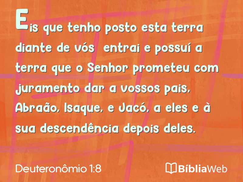 Deuteronômio 1:8 em imagem para compartilhar