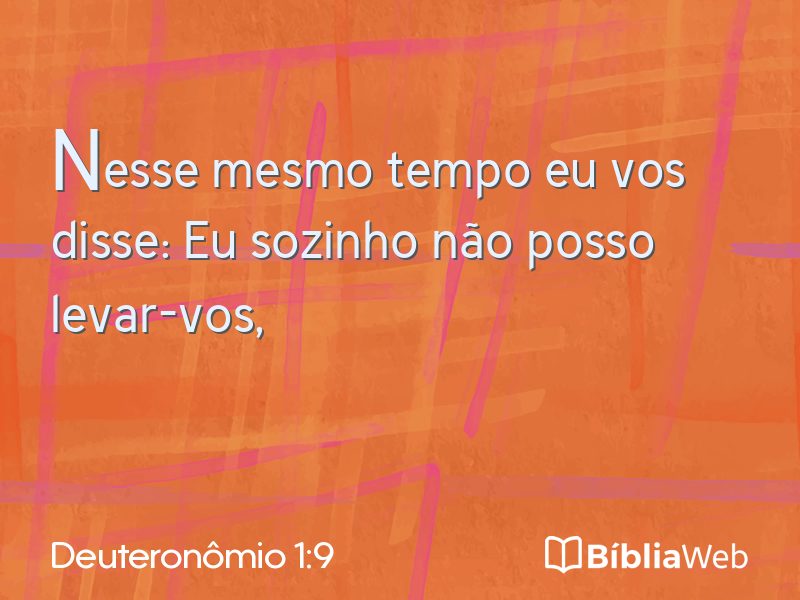 Deuteronômio 1:9 em imagem para compartilhar