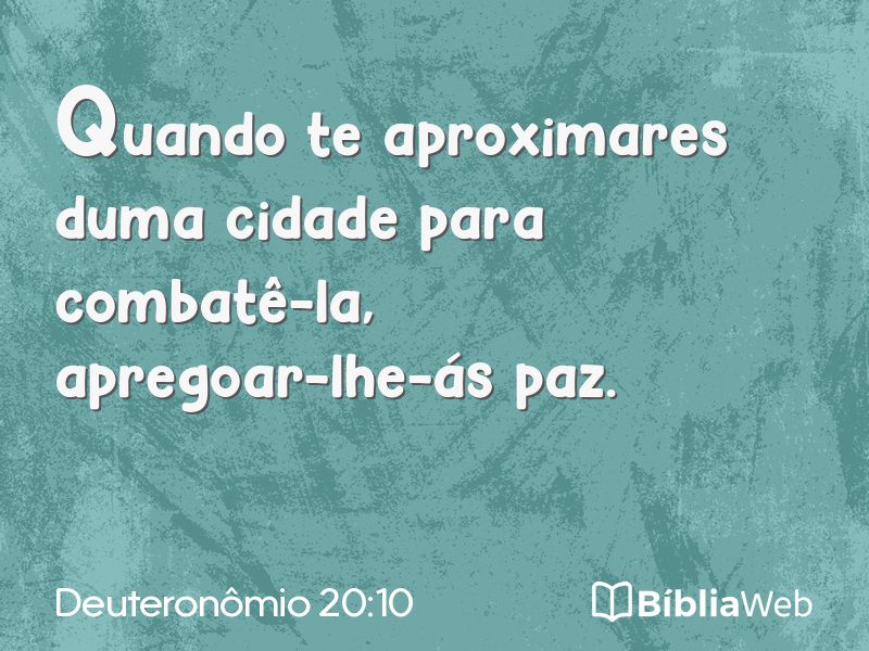 Deuteronômio 20:10 em imagem para compartilhar