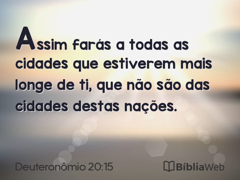 Deuteronômio 20:15 em imagem para compartilhar