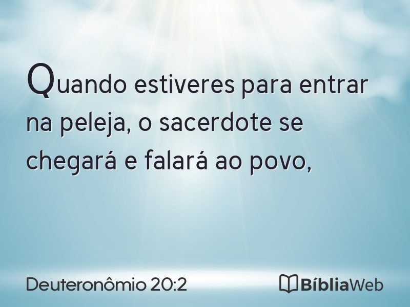 Deuteronômio 20:2 em imagem para compartilhar