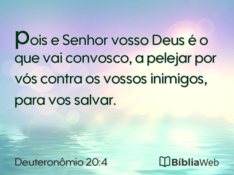Deuteronômio 20:4 em imagem para compartilhar