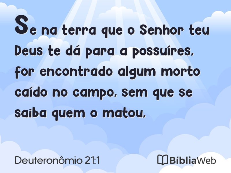 Deuteronômio 21:1 em imagem para compartilhar