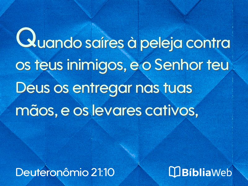 Deuteronômio 21:10 em imagem para compartilhar