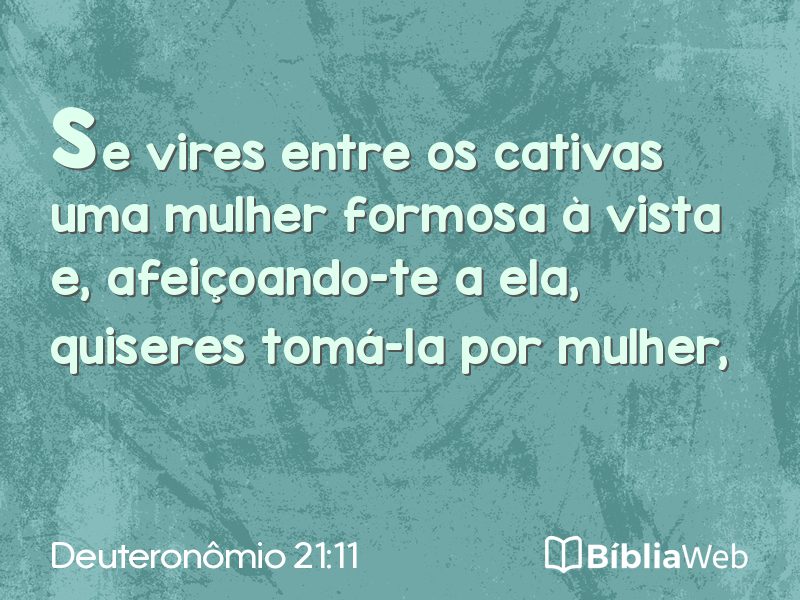 Deuteronômio 21:11 em imagem para compartilhar