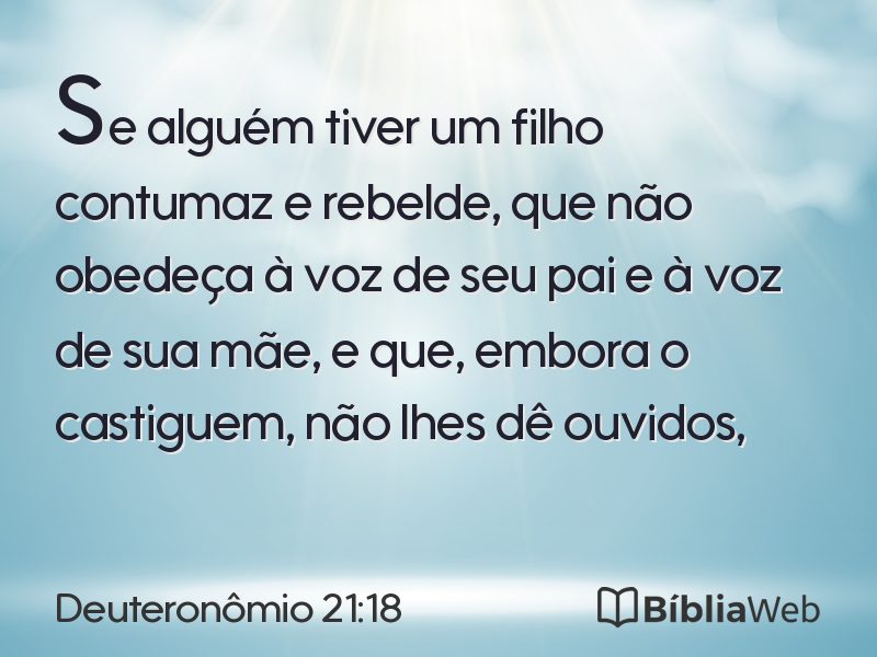 Deuteronômio 21:18 em imagem para compartilhar