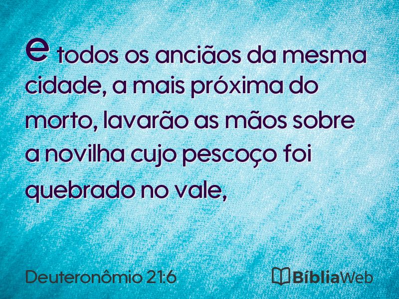 Deuteronômio 21:6 em imagem para compartilhar
