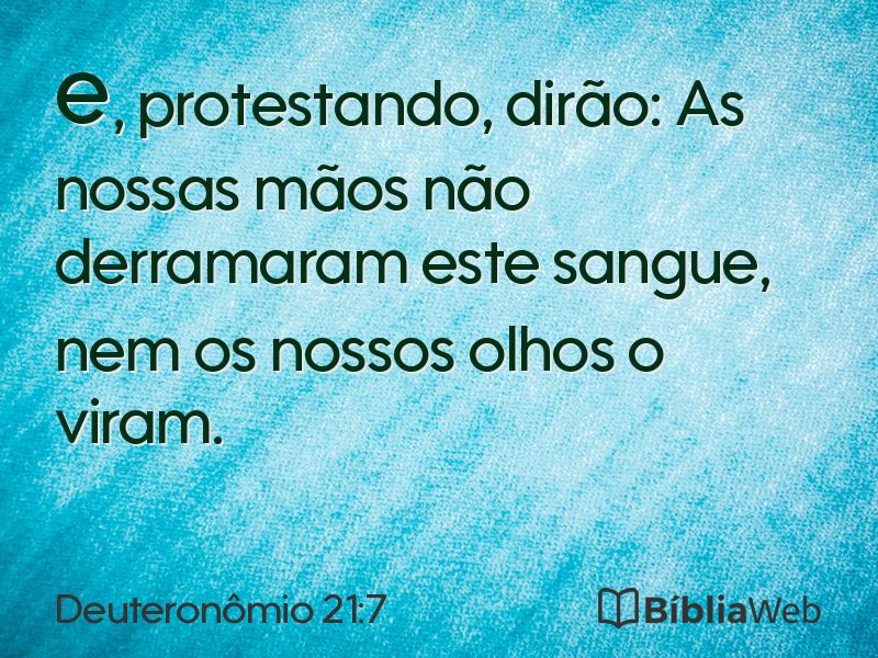 Deuteronômio 21:7 em imagem para compartilhar