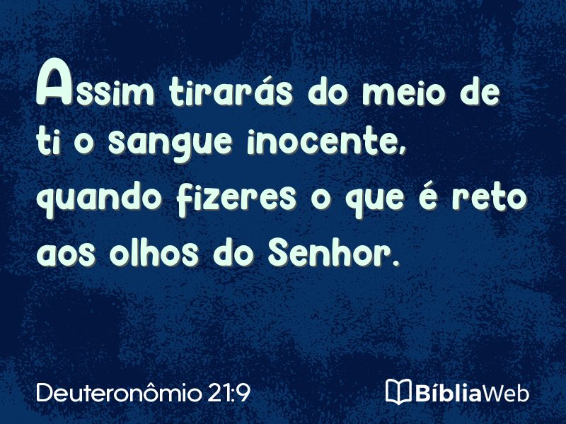 Deuteronômio 21:9 em imagem para compartilhar