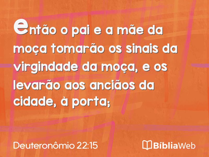 Deuteronômio 22:15 em imagem para compartilhar