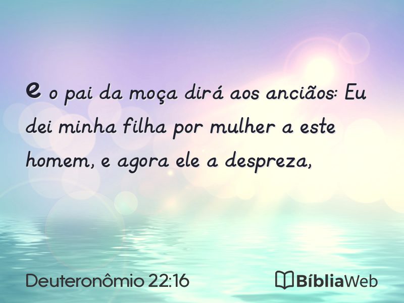 Deuteronômio 22:16 em imagem para compartilhar