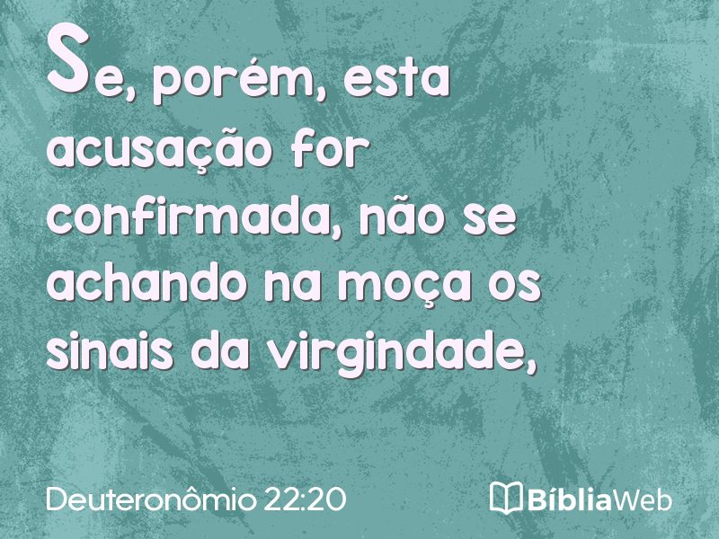 Deuteronômio 22:20 em imagem para compartilhar