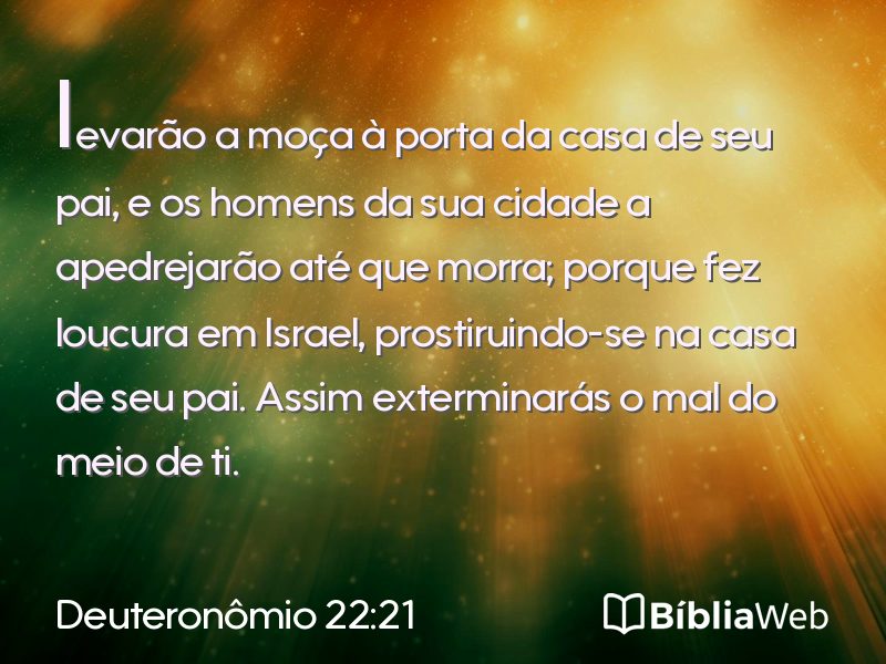 Deuteronômio 22:21 em imagem para compartilhar