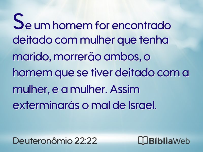 Deuteronômio 22:22 em imagem para compartilhar
