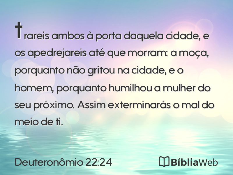 Deuteronômio 22:24 em imagem para compartilhar