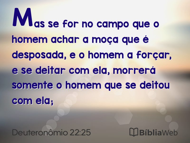 Deuteronômio 22:25 em imagem para compartilhar