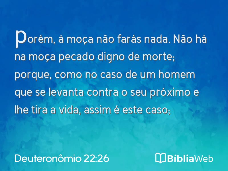 Deuteronômio 22:26 em imagem para compartilhar