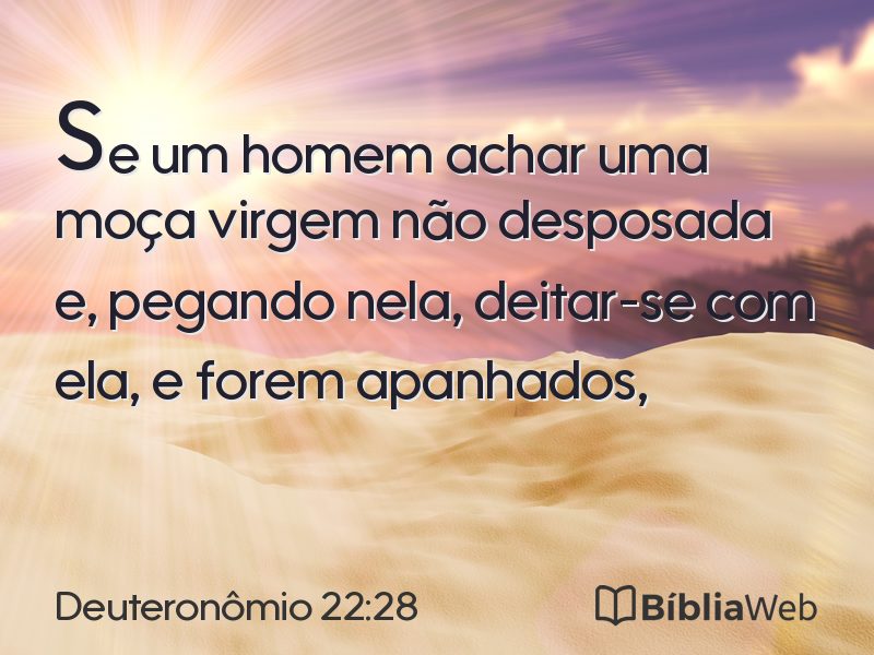 Deuteronômio 22:28 em imagem para compartilhar