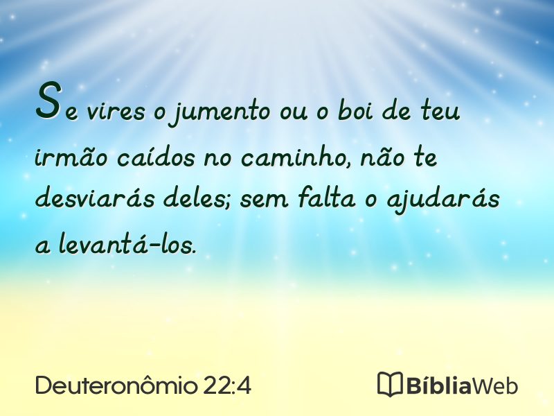 Deuteronômio 22:4 em imagem para compartilhar