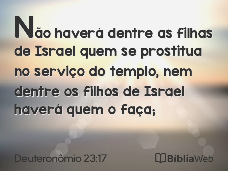 Deuteronômio 23:17 em imagem para compartilhar