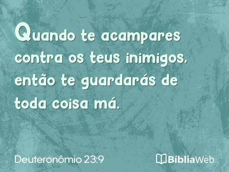 Deuteronômio 23:9 em imagem para compartilhar