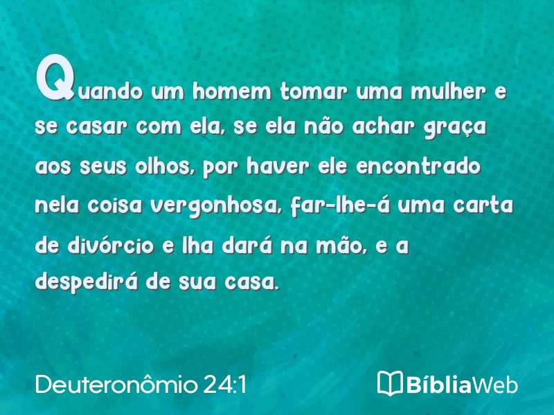 Deuteronômio 24:1 em imagem para compartilhar