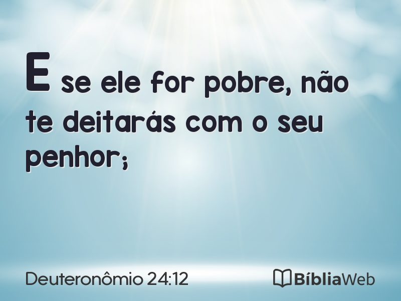 Deuteronômio 24:12 em imagem para compartilhar