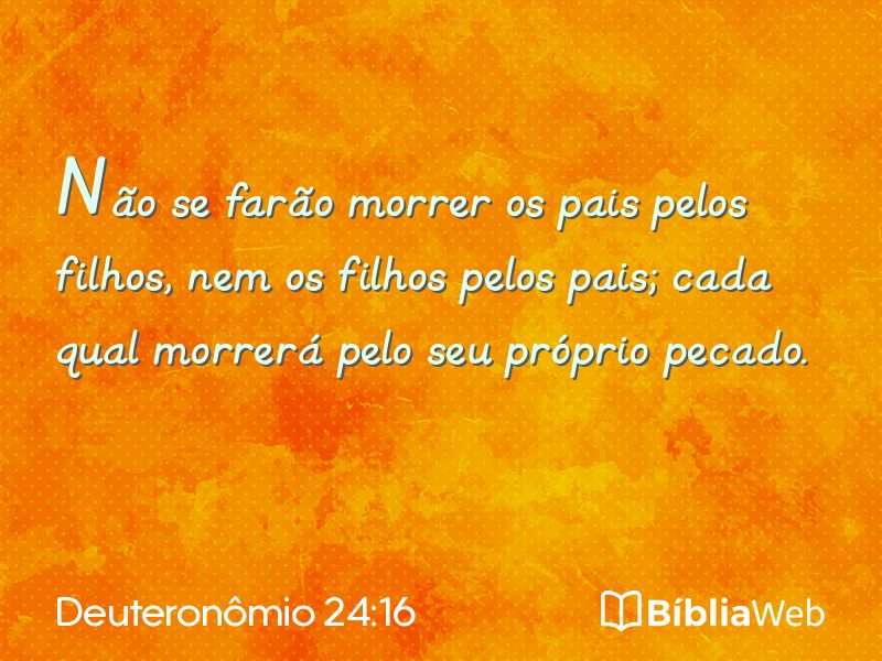Deuteronômio 24:16 em imagem para compartilhar