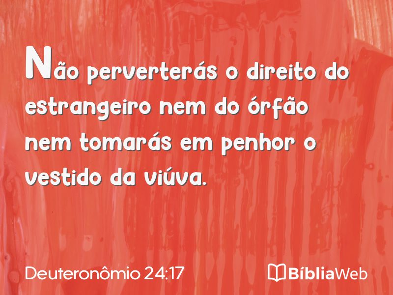 Deuteronômio 24:17 em imagem para compartilhar