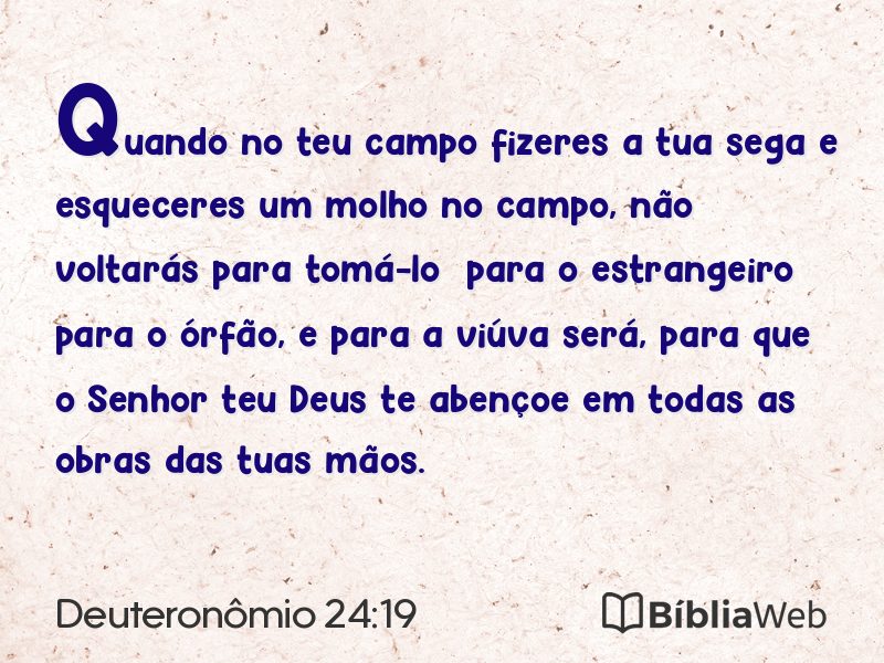 Deuteronômio 24:19 em imagem para compartilhar