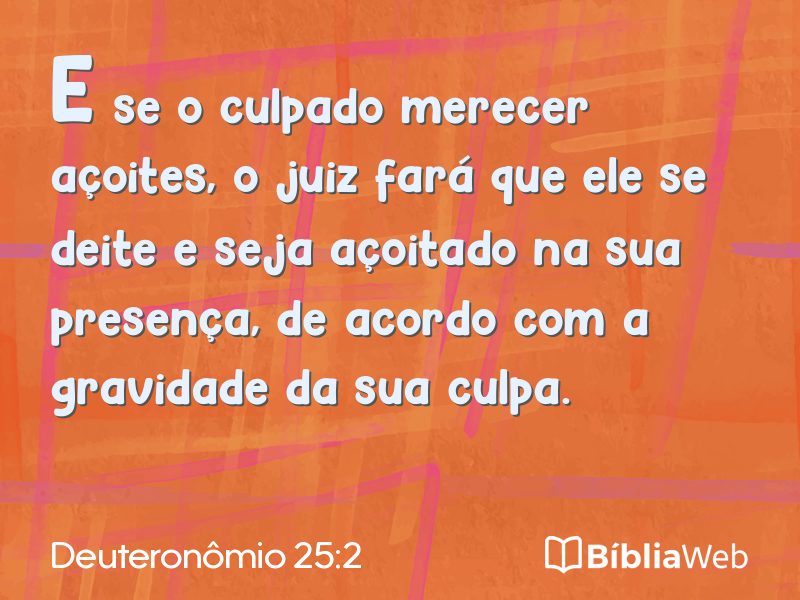 Deuteronômio 25:2 em imagem para compartilhar