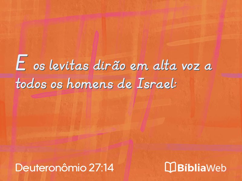 Deuteronômio 27:14 em imagem para compartilhar