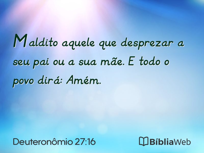 Deuteronômio 27:16 em imagem para compartilhar