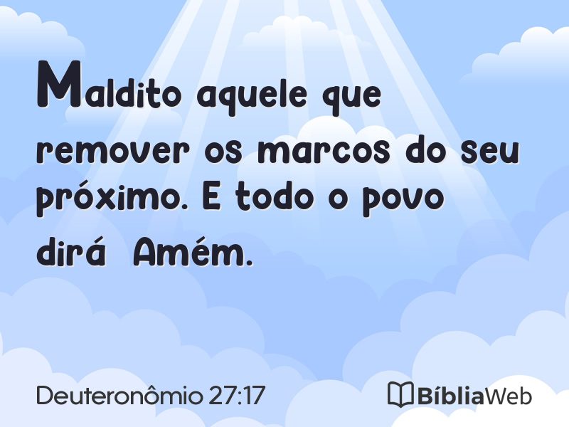 Deuteronômio 27:17 em imagem para compartilhar