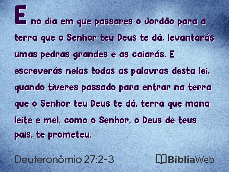 Deuteronômio 27:2-3 em imagem para compartilhar