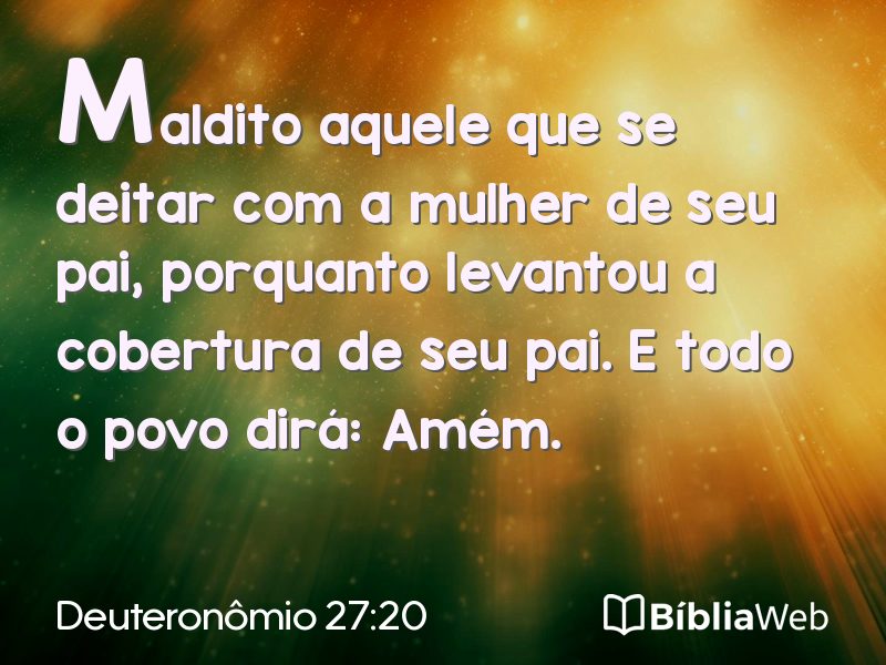 Deuteronômio 27:20 em imagem para compartilhar