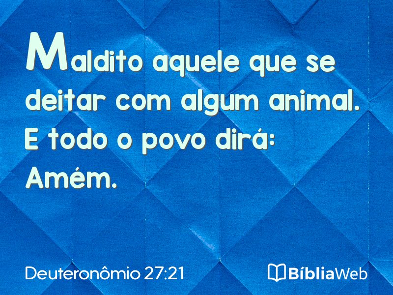Deuteronômio 27:21 em imagem para compartilhar