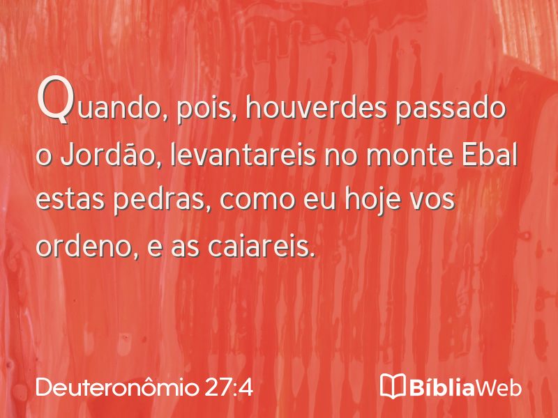 Deuteronômio 27:4 em imagem para compartilhar