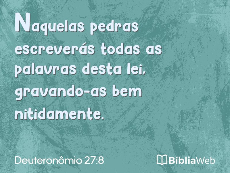 Deuteronômio 27:8 em imagem para compartilhar