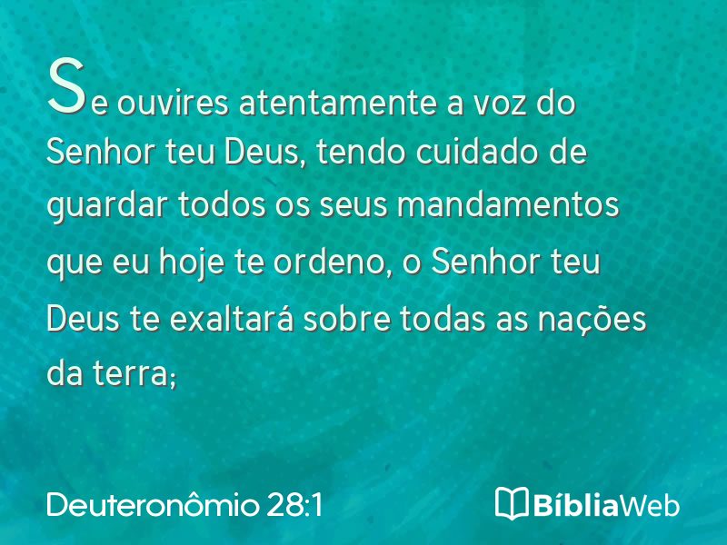 Deuteronômio 28:1 em imagem para compartilhar