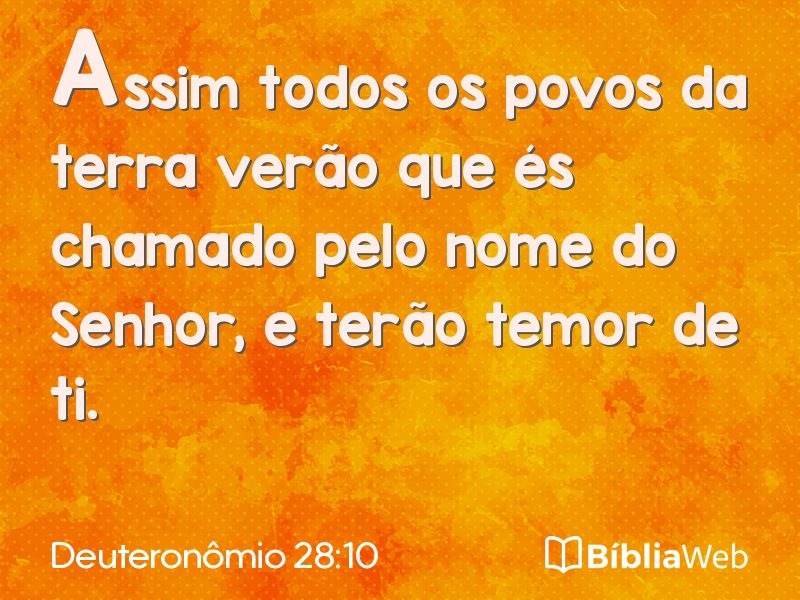 Deuteronômio 28:10 em imagem para compartilhar
