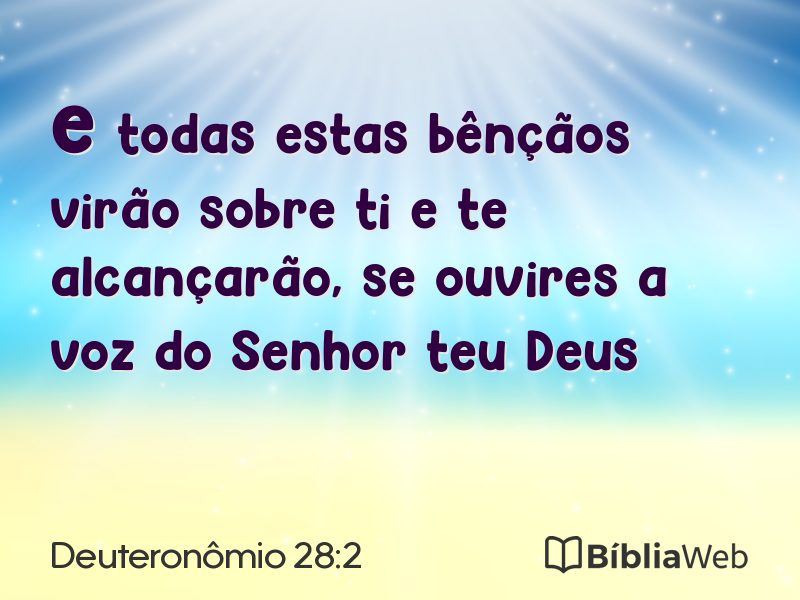 Deuteronômio 28:2 em imagem para compartilhar