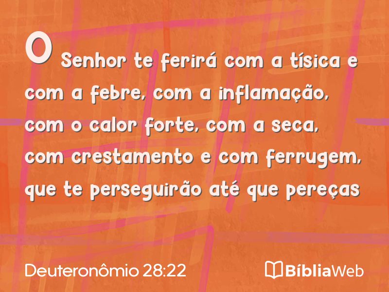 Deuteronômio 28:22 em imagem para compartilhar
