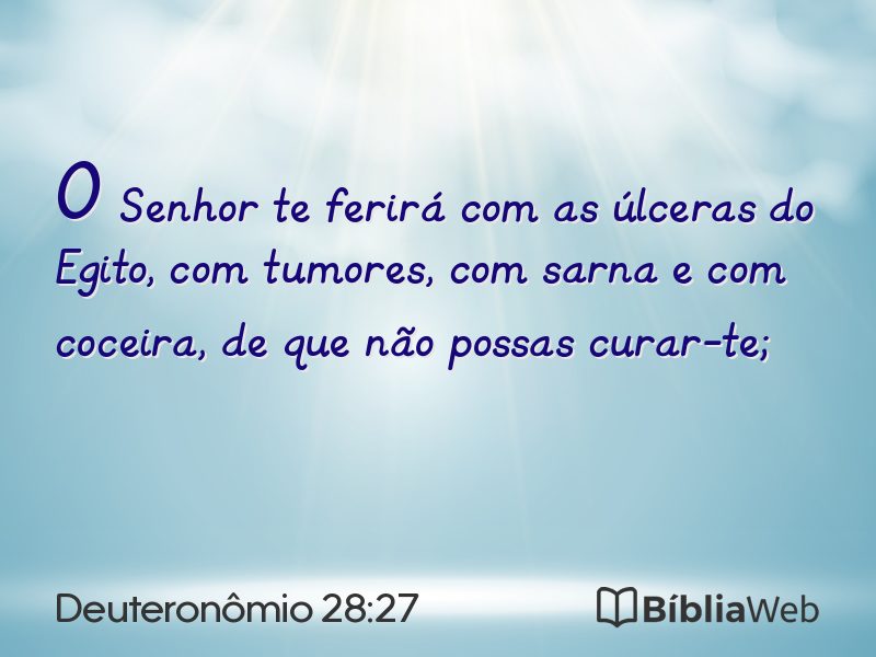 Deuteronômio 28:27 em imagem para compartilhar